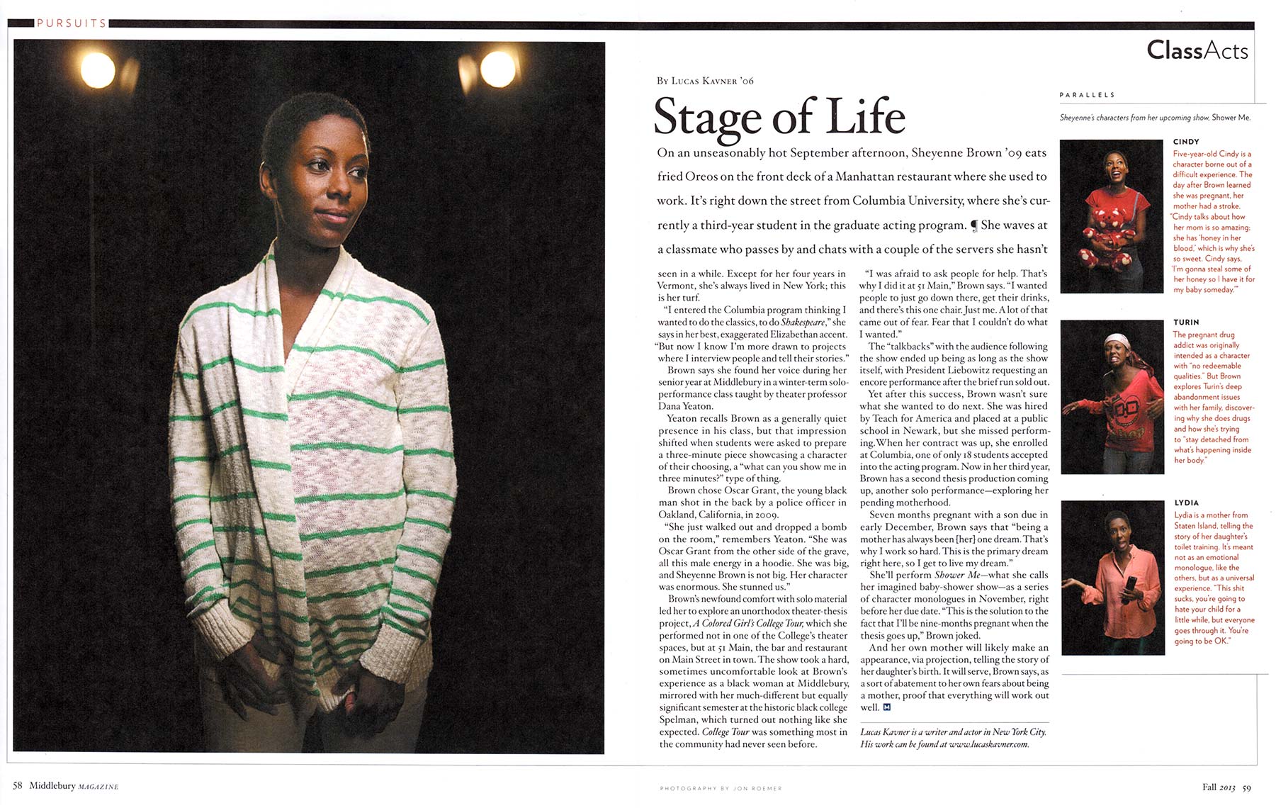 Middlebury Magazine - Sheyenne Brown