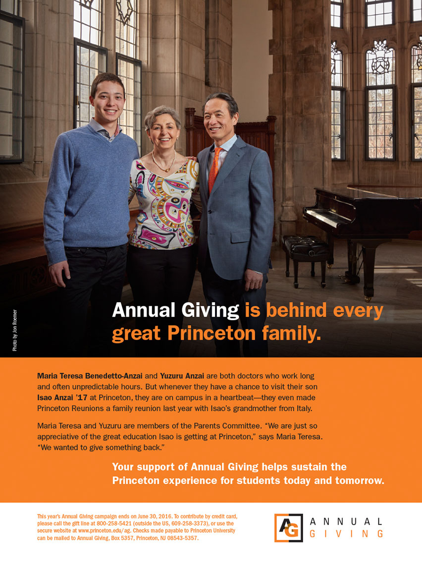 Princeton University Annual Giving Ad Campaign - Family