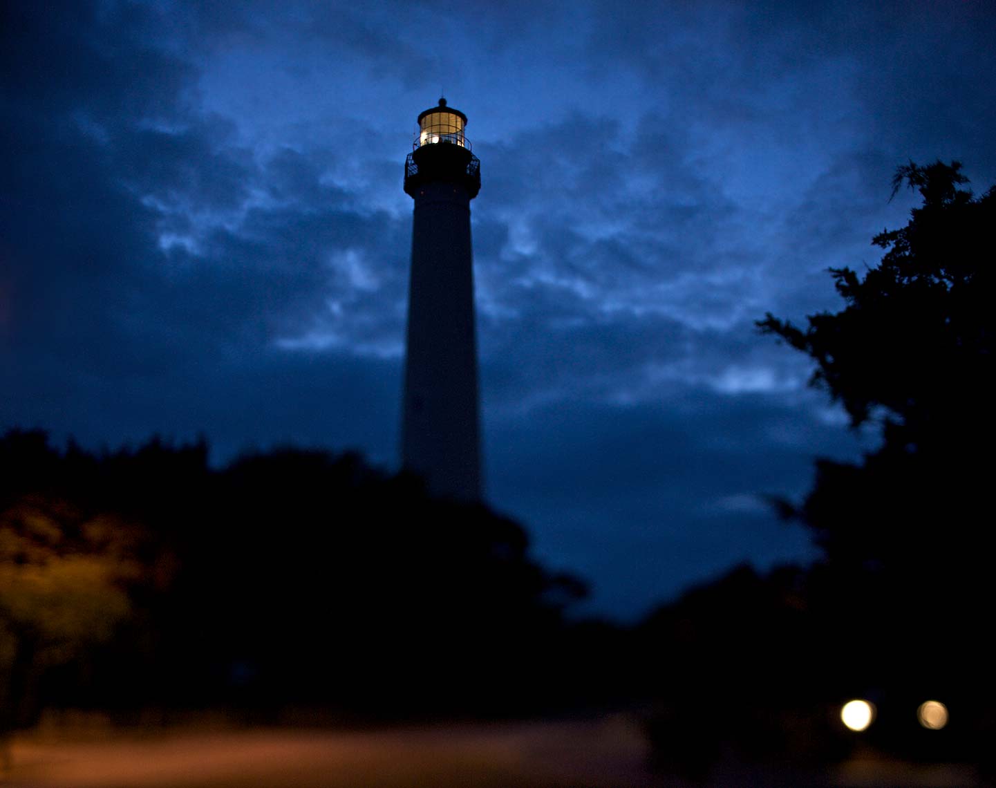 Cape May, New Jersey - Lighthouse at Twilight