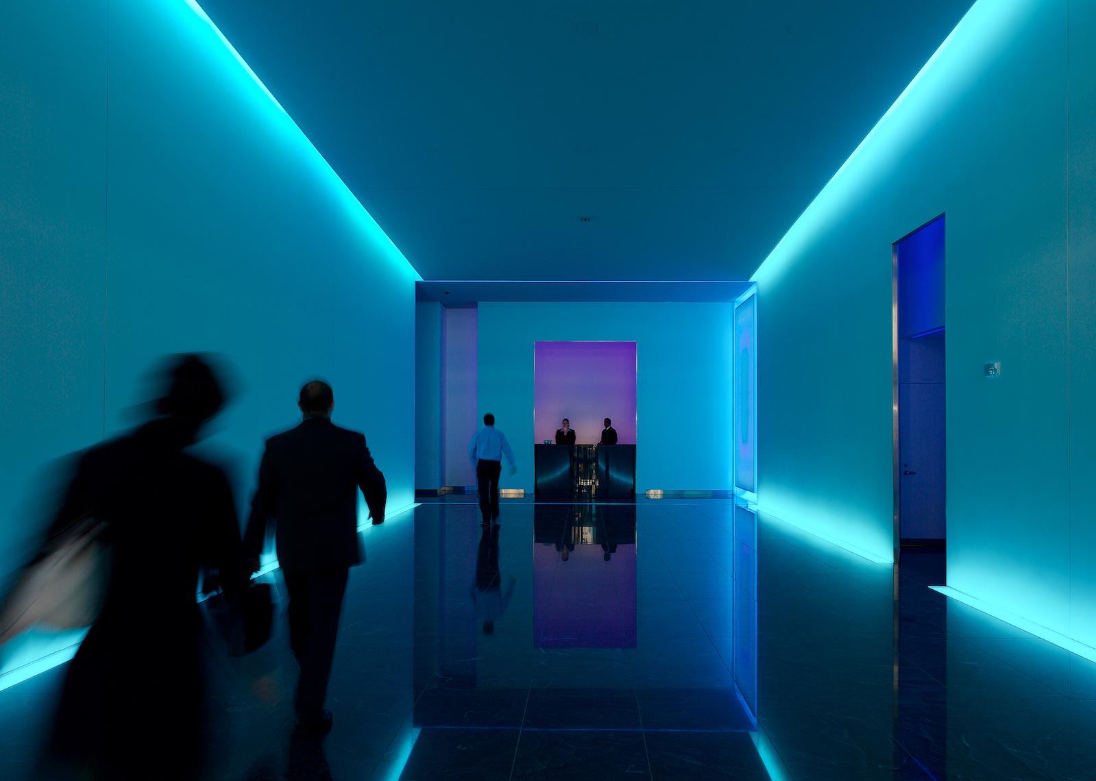 505 Fifth Avenue - Lobby with James Turrell Installation. View to reception.