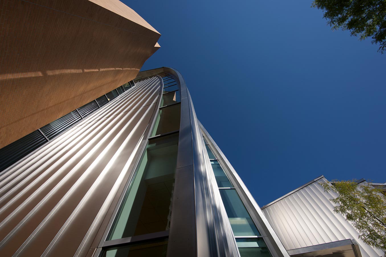 Lewis Library, Princeton University, titanium detail.