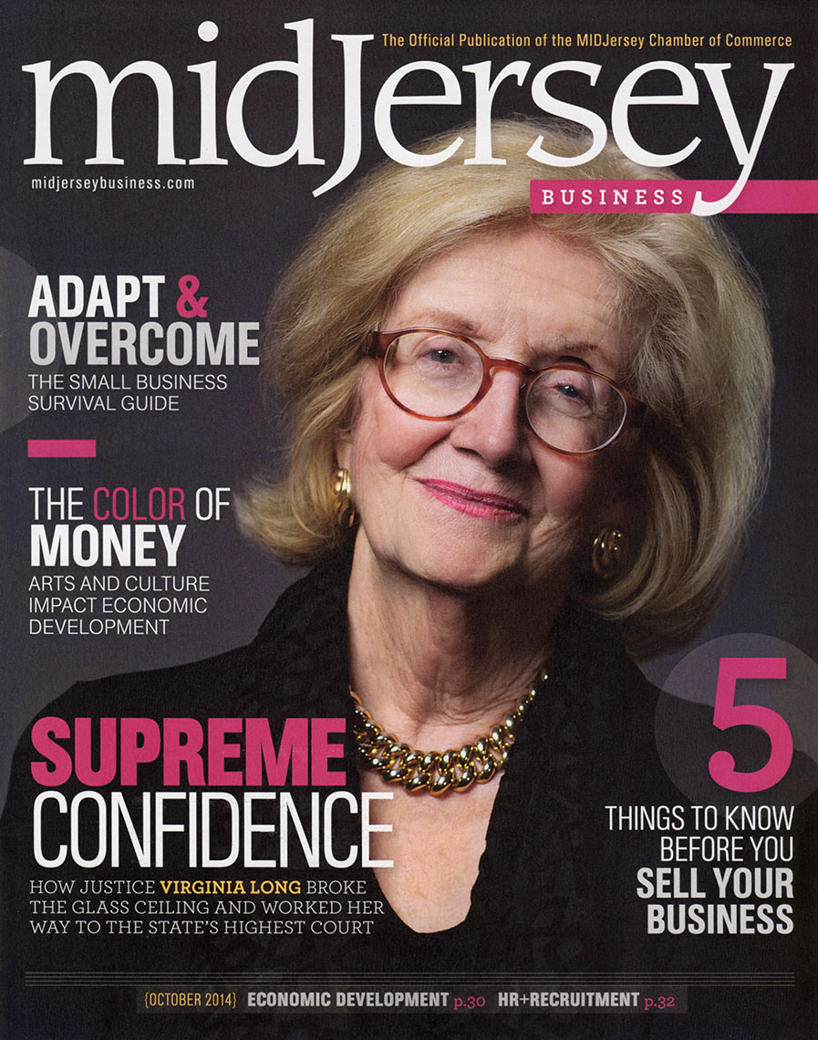 midJersey Business Cover - New Jersey Supreme Court Justice Virginia Long