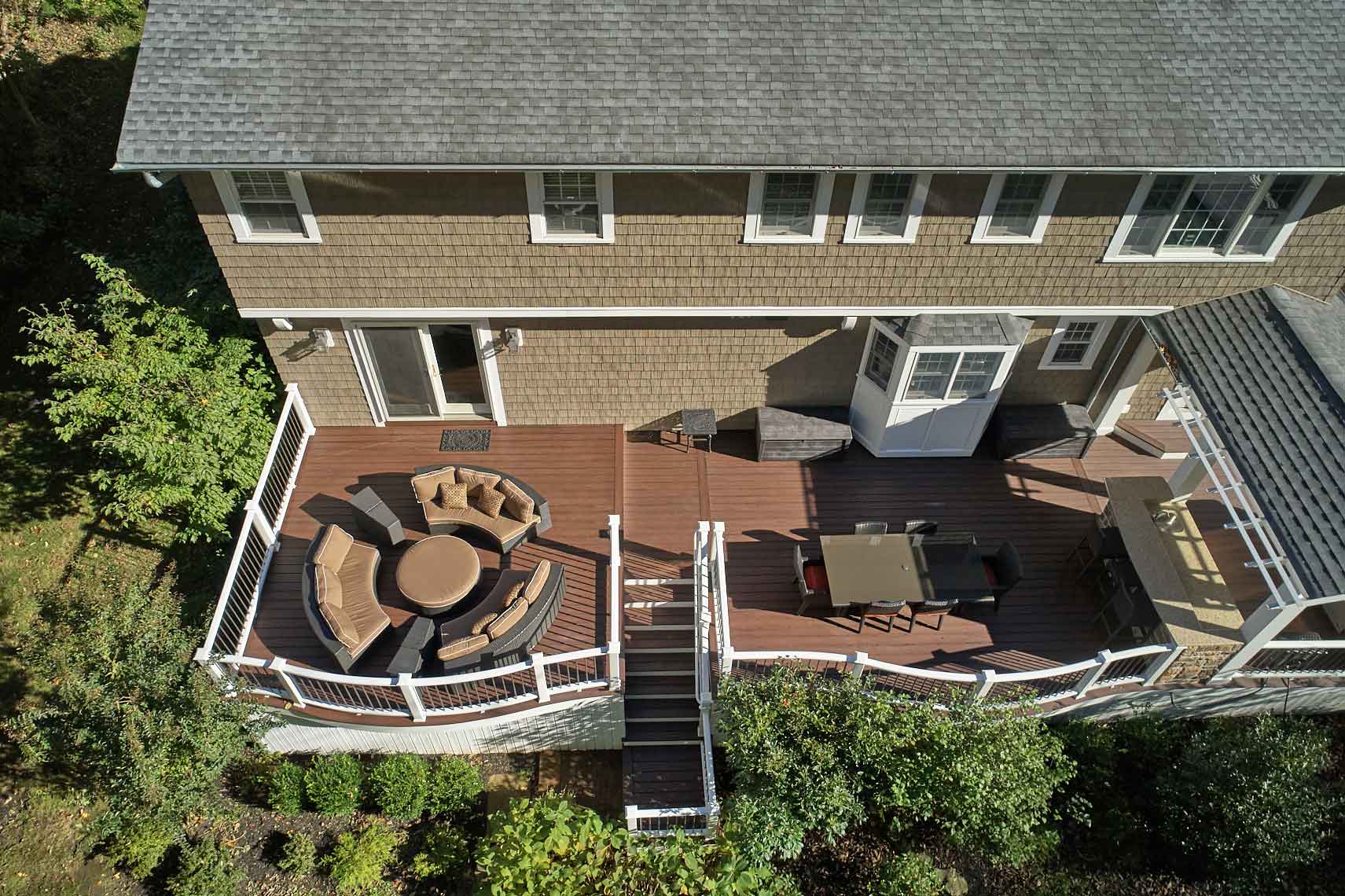 Heyward Hills Home Renovation - Patio from Above